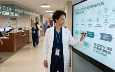 ARTICLE 6  AI Won’t Transform Healthcare. Physineers Will.  The algorithm is not the transformation. The workflow is.